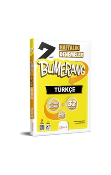 Günay Yayınları Güncel 7. Sınıf Türkçe Bumerang Haftalık Denemeler Günay Yayınları Güncel 7. Sınıf Türkçe Bumerang Haftalık Denemeler