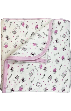 Sema Baby Empirme Bebek Battaniye - Pembe Çok Renkli Sema Baby Empirme Bebek Battaniye - Pembe Çok Renkli