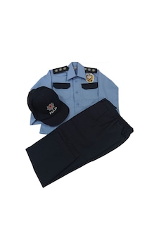 Özmertaskerimalzeme Çocuk Kostüm Mavi Polis Takım Siyah