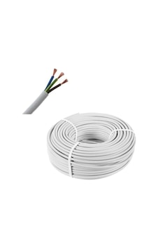 Başlıksız 3x2,5 Kars Kablo 1 Metre Beyaz Başlıksız 3x2,5 Kars Kablo 1 Metre Beyaz