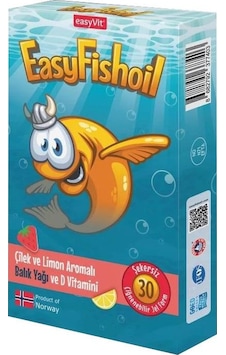 Easyfishoil Çocuk 30 Çiğneme Form Çilek Ve Limon Aromalı Easyfishoil Çocuk 30 Çiğneme Form Çilek Ve Limon Aromalı