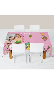 Kişiye Özel Baskılı Masa Örtüsü 150x170 cm-001 Kişiye Özel Baskılı Masa Örtüsü 150x170 cm-001