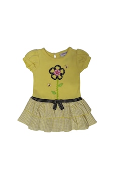Youngland Kız Bebek Elbise Sarı