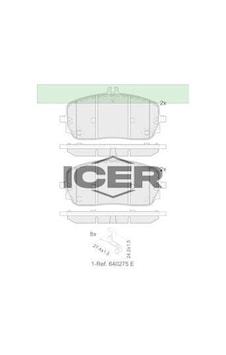 Icer Fren Balatası Ön C Serisi W206 - 2021- 0004200204 Icer Fren Balatası Ön C Serisi W206 - 2021- 0004200204