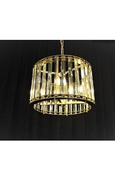 Beliz Gold Şeffaf Kristal 25lik Daire Salon Avize Altın Beliz Gold Şeffaf Kristal 25lik Daire Salon Avize Altın