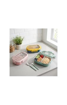 800 Ml Kapasiteli 2 Bölmeli Paslanmaz Çelik Lunch Box, Kilitli Kapak Ve Çatal Kaşık Dahil 800 Ml Kapasiteli 2 Bölmeli Paslanmaz Çelik Lunch Box, Kilitli Kapak Ve Çatal Kaşık Dahil