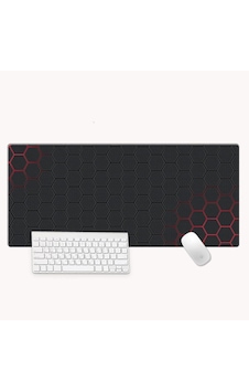 Lexroo Kaymaz Kırmızı Petek Desenli Oyuncu Gaming Mouse Pad 40x90cm Standart Lexroo Kaymaz Kırmızı Petek Desenli Oyuncu Gaming Mouse Pad 40x90cm Standart