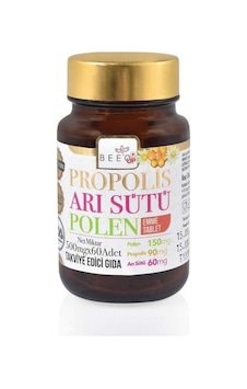 Bee'O Up Propolis Arı Sütü Polen Emme Tablet 500 Mg X 60 Adet Bee'O Up Propolis Arı Sütü Polen Emme Tablet 500 Mg X 60 Adet
