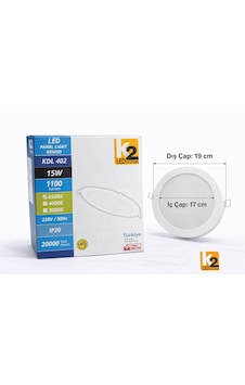 K2 Led Systems 15w Yuvarlak Led Panel Sıva Altı Beyaz Işık 6500k Beyaz K2 Led Systems 15w Yuvarlak Led Panel Sıva Altı Beyaz Işık 6500k Beyaz