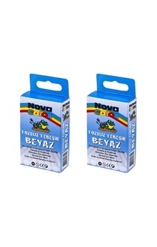 Tozsuz Beyaz Tebeşir 10lu Nc-4110 2 Kutu Çok Renkli