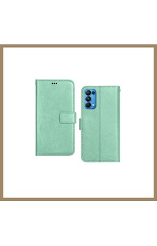 Kahveci.store Reno 5 Trend S Plus Kapaklı Telefon Kılıf - Su Yeşili 22 Kahveci.store Reno 5 Trend S Plus Kapaklı Telefon Kılıf - Su Yeşili 22