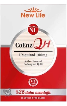 Newlife Coenz Qh 100 Mg 60 Yumuşak Kapsül Newlife Coenz Qh 100 Mg 60 Yumuşak Kapsül