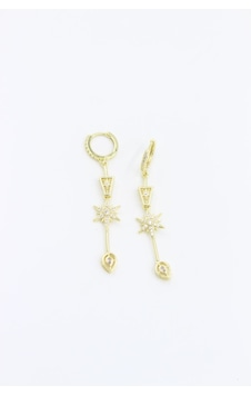 Vip Küpe 14 - K 6cm Çok Renkli Vip Küpe 14 - K 6cm Çok Renkli