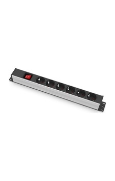 Tem 1u Pdu 19'' Anahtarlı 6'lı Rack Tipi Grup Priz