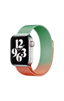 Gld-spt- Newface Apple Uyumlu Watch 38mm Metal Mıknatıslı Kordon - Turuncu-yeşil Gld-spt- Newface Apple Uyumlu Watch 38mm Metal Mıknatıslı Kordon - Turuncu-yeşil