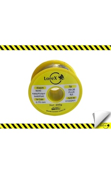 Lorex Lehim Teli 200gr - %60 Kalay / %40 Kurşun Lorex Lehim Teli 200gr - %60 Kalay / %40 Kurşun