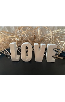 Dekoratif Taş Tozu Harf Love Yazı Dekoratif Taş Tozu Harf Love Yazı