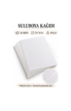 160 Gr 25x35 Cm Dokulu Suluboya Kağıdı 10 Adet Monalisa 160 Gr 25x35 Cm Dokulu Suluboya Kağıdı 10 Adet Monalisa