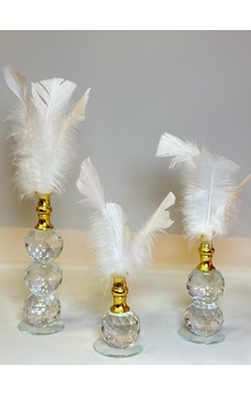 3'lü Tüy Kristal Set Gaga-608 3'lü Tüy Kristal Set Gaga-608