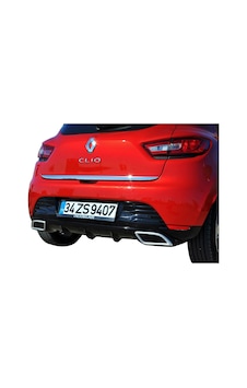 Renault Clio 4 (2012-2016) Egzoz Görünümlü Arka Tampon Eki - Difü Renault Clio 4 (2012-2016) Egzoz Görünümlü Arka Tampon Eki - Difü