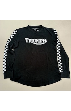 Motosiklet T-shirt TRİUMPH SCRAMBLER BASKI BİSİKLET YAKA UZUN KOL TSHİRT Motosiklet T-shirt TRİUMPH SCRAMBLER BASKI BİSİKLET YAKA UZUN KOL TSHİRT