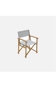 Katlanır Bahçe Sandalyesi, Balkon Sandalyesi, Teras Sandalyesi Gri