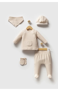 Melonika Tongs Baby College 5'li Hastane Çıkışı 5585 Kahverengi Çok Renkli Melonika Tongs Baby College 5'li Hastane Çıkışı 5585 Kahverengi Çok Renkli