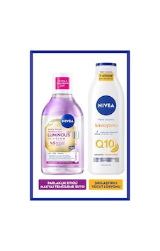 Luminous630 Skin Glow Micellar Makyaj Temizleme Suyu 400ml Ve Q10 Sıkılaştırıcı Vücut Losyonu 250ml Luminous630 Skin Glow Micellar Makyaj Temizleme Suyu 400ml Ve Q10 Sıkılaştırıcı Vücut Losyonu 250ml