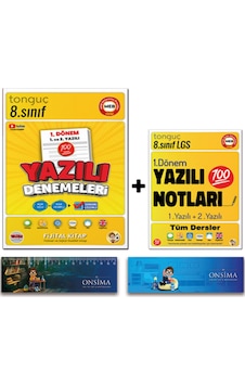 Tonguç Akademi 8. Sınıf 1. Dönem Yazılı Notları - 1. Dönem Yazılı Denemeleri Set - Süper İkili 2 Kitap Tonguç Akademi 8. Sınıf 1. Dönem Yazılı Notları - 1. Dönem Yazılı Denemeleri Set - Süper İkili 2 Kitap