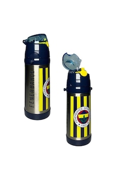 Fenerbahçe Lisanslı Çubuklu Çelik Matara Suluk 500 Ml Bej Fenerbahçe Lisanslı Çubuklu Çelik Matara Suluk 500 Ml Bej