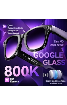 W610 Aı Akıllı Kamera Gözlüğü 4k Wifi Bluetooth 5.3 Sony 8mp Kamera, Gpt Destekli Sesli Asistan, Fotoğraf & Video Çekimi Siyah W610 Aı Akıllı Kamera Gözlüğü 4k Wifi Bluetooth 5.3 Sony 8mp Kamera, Gpt Destekli Sesli Asistan, Fotoğraf & Video Çekimi Siyah