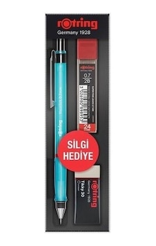 0,7mm Şeffaf Versatil Kalem Seti, Silgi İle .