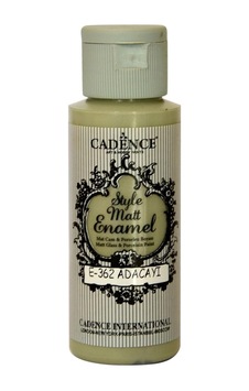 Style Matt Enamel Cam Ve Porselen Boyası, E-362 Adaçayı, 59ml Diğer