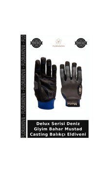 Floranova Delux Serisi Deniz Giyim Bahar Mustad Casting Balıkçı Eldiveni Çok Renkli