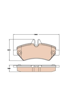 Fren Balatası Dj Parts Bp2174 Sprinter 2006-2018 Crafter 2006-2018 Oem 0044206920