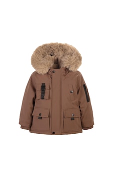 Civil Boys Kapüşonu Kürklü 2-5 Yaş Parka - Kahve Civil Boys Kapüşonu Kürklü 2-5 Yaş Parka - Kahve