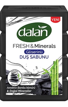 Dalan Fresh&Minerals Bambu Kömürü Gliserinli Duş Sabunu 150 G x 4 Dalan Fresh&Minerals Bambu Kömürü Gliserinli Duş Sabunu 150 G x 4