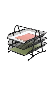 Ofica Metal 3'lü Evrak Rafı Siyah 35x27x26.5 Cm Fts-20s Ofica Metal 3'lü Evrak Rafı Siyah 35x27x26.5 Cm Fts-20s