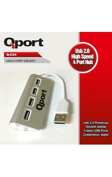 Qport Q-C24 USB2.0 4 Port Hub Qport Q-C24 USB2.0 4 Port Hub