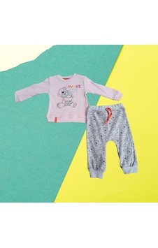 Babyrıse Babyrise Sweet Toy Fitilli Kız Çocuk Takım Pembe