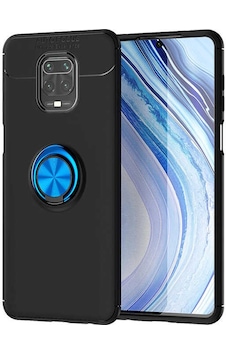Xiaomi Redmi Note 9s Kılıf Zore Ravel Silikon Kapak Siyah-Mavi Xiaomi Redmi Note 9s Kılıf Zore Ravel Silikon Kapak Siyah-Mavi