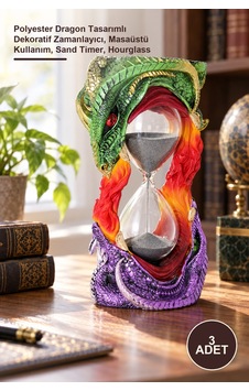 3 Adet Kum Saati Polyester Dragon Tasarımlı Dekoratif Zamanlayıcı, Masaüstü Kullanım, Sand Timer, Hourglass Diğer 3 Adet Kum Saati Polyester Dragon Tasarımlı Dekoratif Zamanlayıcı, Masaüstü Kullanım, Sand Timer, Hourglass Diğer