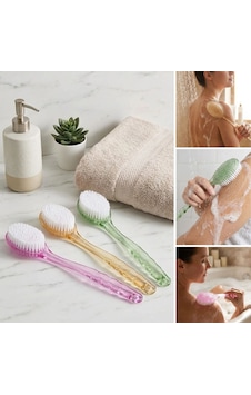 Plastik Saplı Vücut Temizleme Fırçası - Çok Amaçlı Sırt Ve Vücut İçin Banyo Ve Duş Kese Aparatı 566 Plastik Saplı Vücut Temizleme Fırçası - Çok Amaçlı Sırt Ve Vücut İçin Banyo Ve Duş Kese Aparatı 566