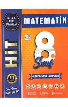 Mozaik Yayınları 8. Sınıf Matematik Hit 40'Lı Deneme Mozaik Yayınları 8. Sınıf Matematik Hit 40'Lı Deneme