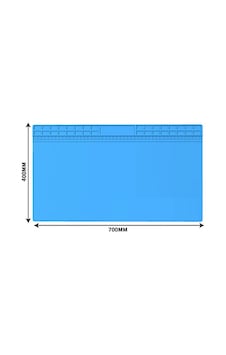 Isıya Dayanıklı Elektronik Tamir Matı Lehim Pedi 700 Mm X 400 Mm Mavi Isıya Dayanıklı Elektronik Tamir Matı Lehim Pedi 700 Mm X 400 Mm Mavi