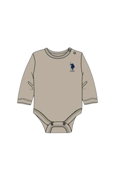 U.S. Polo Assn. Lisanslı Bebek Uzun Kol Body Zıbın Usb1298 Kum U.S. Polo Assn. Lisanslı Bebek Uzun Kol Body Zıbın Usb1298 Kum