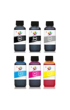 QC Epson EcoTank ET-8550 Uyumlu Yazıcı Mürekkep Seti 100ml 6 Renk QC Epson EcoTank ET-8550 Uyumlu Yazıcı Mürekkep Seti 100ml 6 Renk