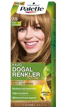 Palette Saç Boyası 7 - 5 Açık Karamel Kalıcı Doğal Renkler
