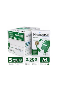 Universal A4 Fotokopi Kağıdı 80 Gr 5 Paket / 2.500 Sayfa Universal A4 Fotokopi Kağıdı 80 Gr 5 Paket / 2.500 Sayfa