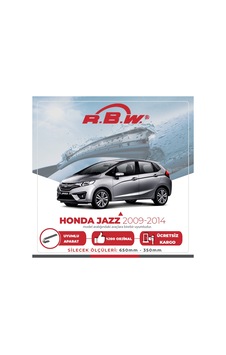 Rbw Honda Jazz 2009 - 2014 Ön Muz Silecek Takımı